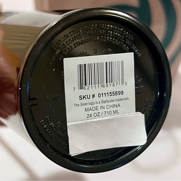 Starbucks Halloween 2024 Obsidian Ooze Plastic Cold Cup Tumbler with Straw 24oz - Picture 8 of 8